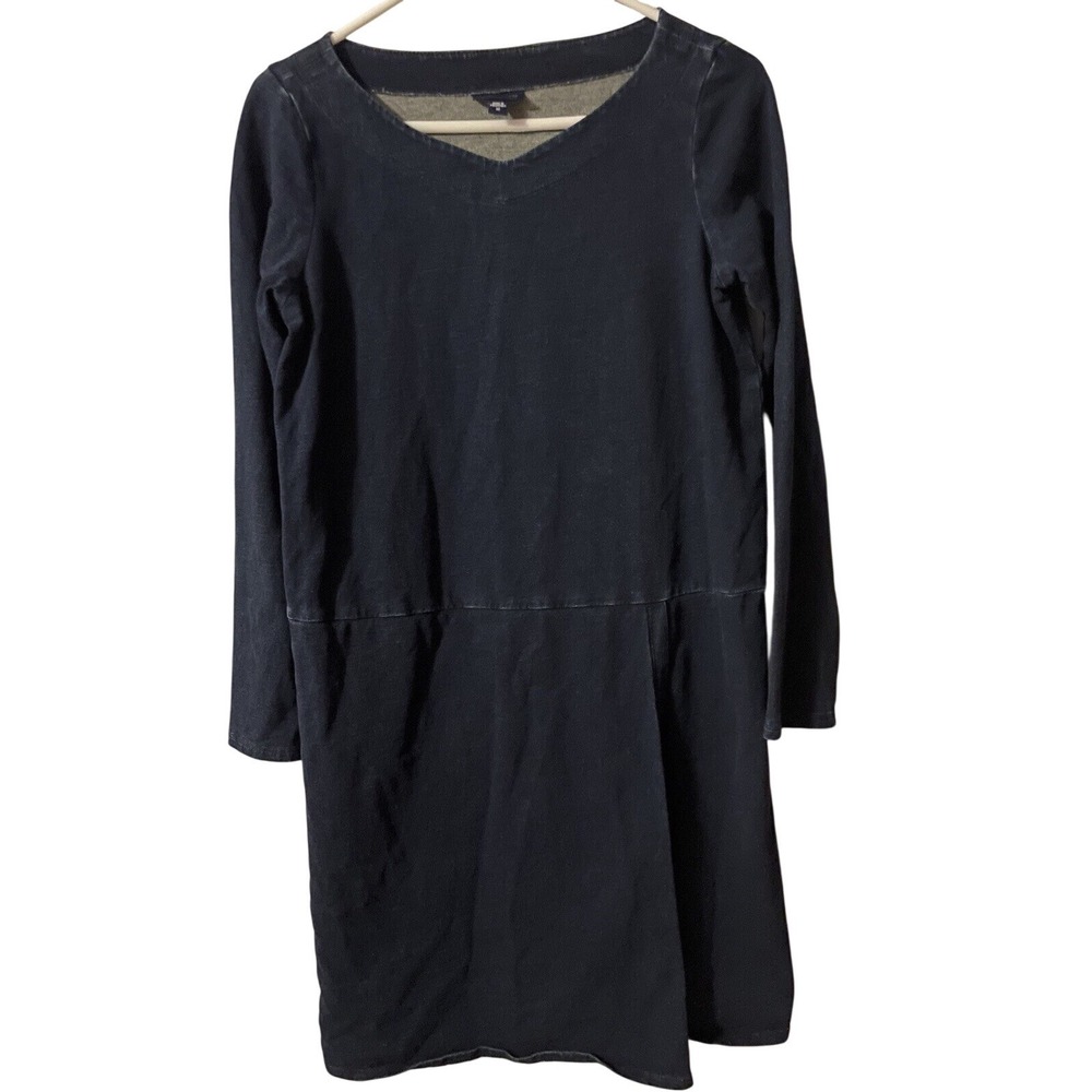 Pure Jill Indigo‎ Denim V Neck Long Sleeve Casual Dress Women's XS